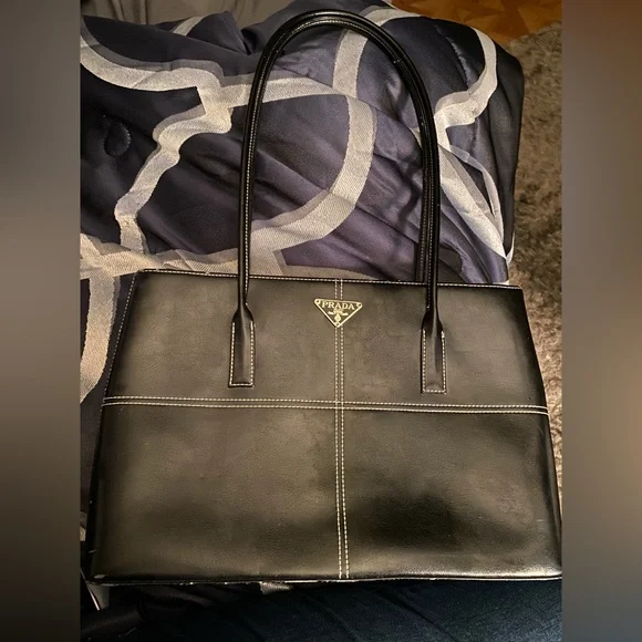 Prada | Bags | Authentic Ginuwine Leather Prada Handbag | Poshmark